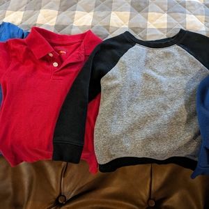 Bundle of 5 little boys 3T & 4T shirts